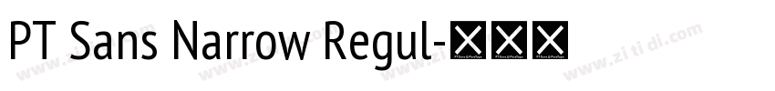 PT Sans Narrow Regul字体转换